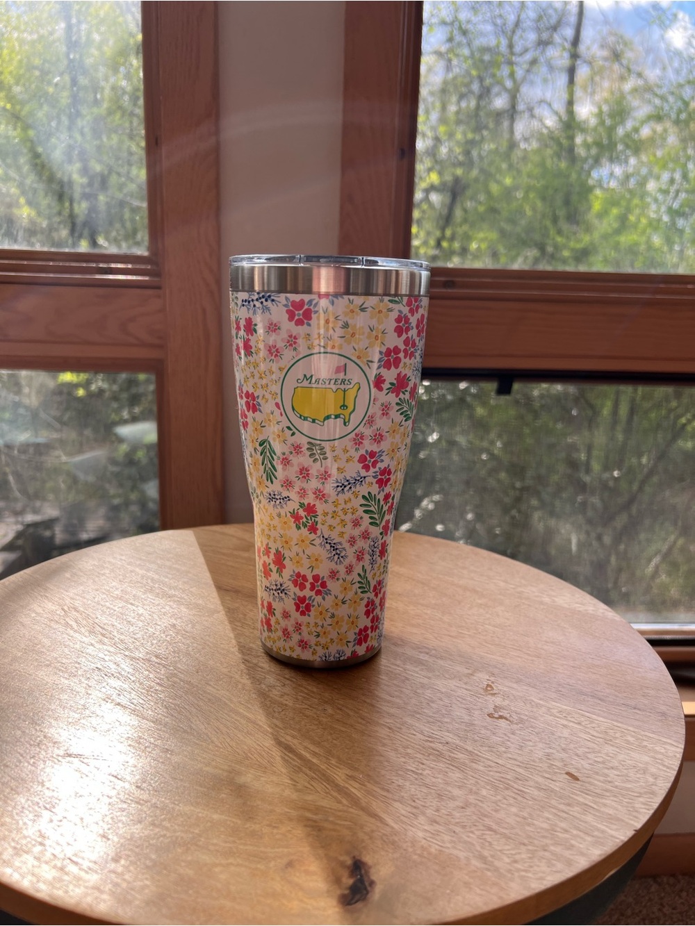 Masters Floral Stainless Tumbler in Pink, Yellow & Green